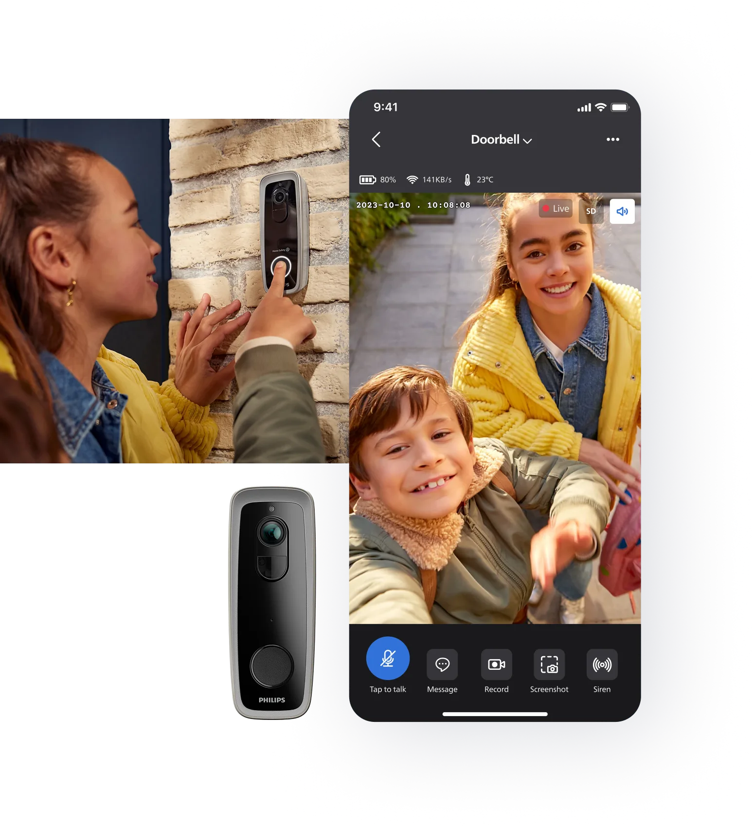 two-way instant talk feature
